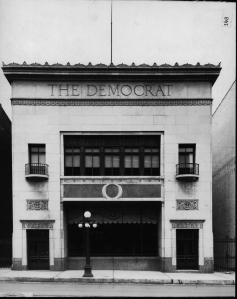 The Democrat building as it appeared in 1924